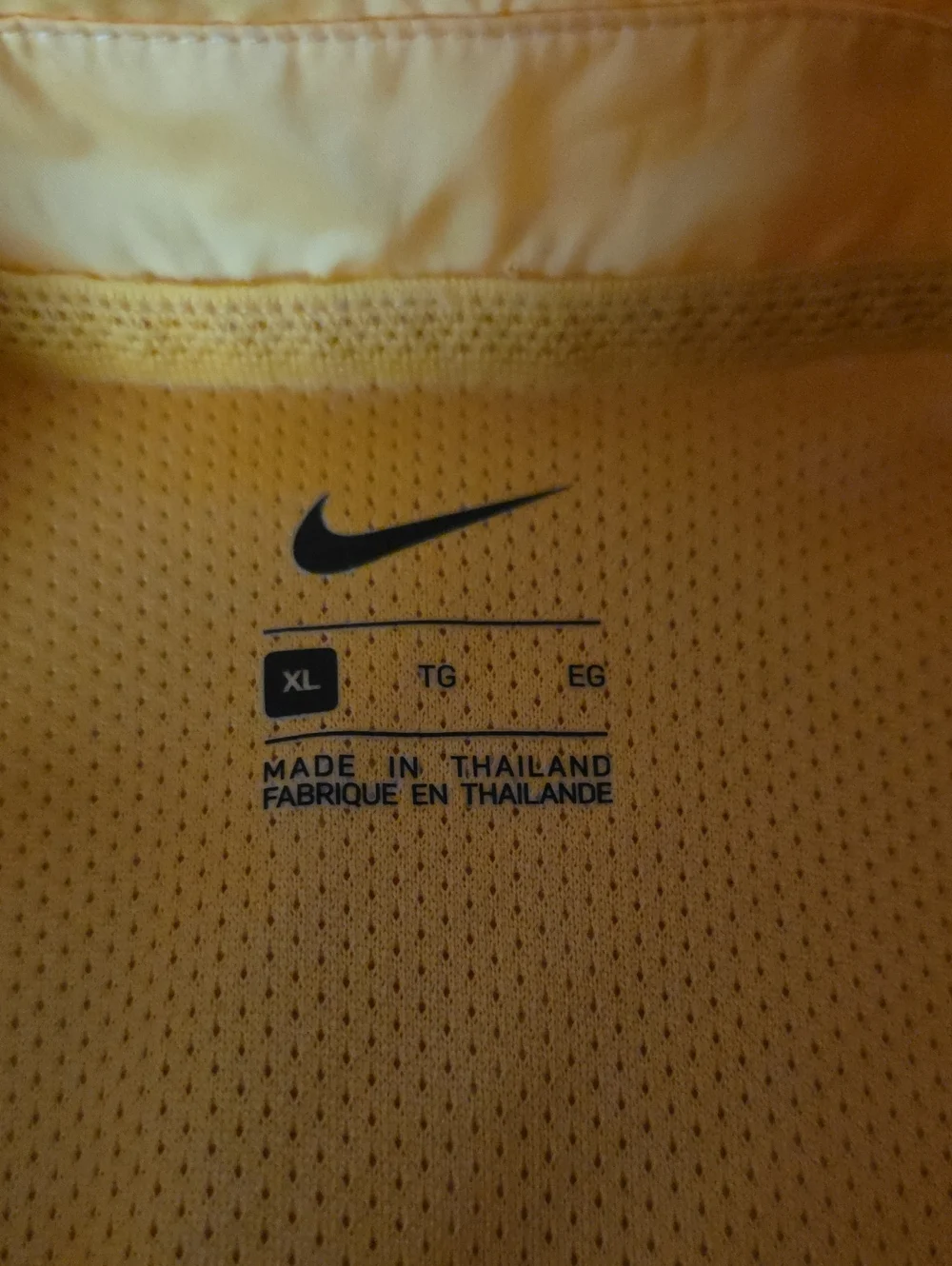 Mens Nike Yellow and Navy Colorblock Windbreaker Jacket - Picture 2 of 3
